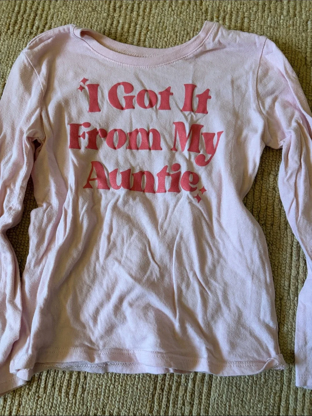 The Children's Place Light Pink Long-Sleeve Tee with Dark Pink Graphic